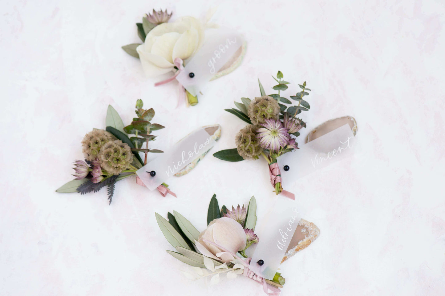 The Flower Nook can design a simple classic single rose or we can be creative and design with some exotic beautiful spring blooms in your desired colour theme.
