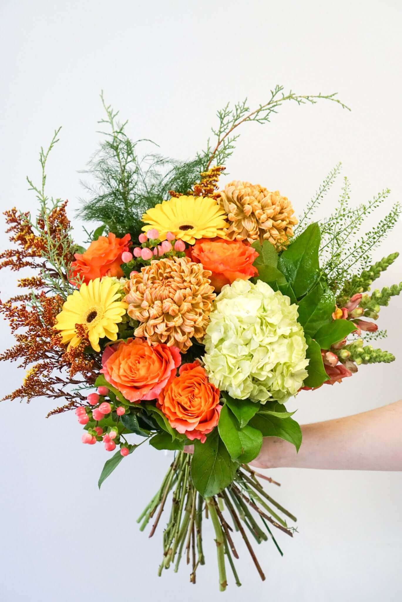 Seasonal Hand-tied bouquet