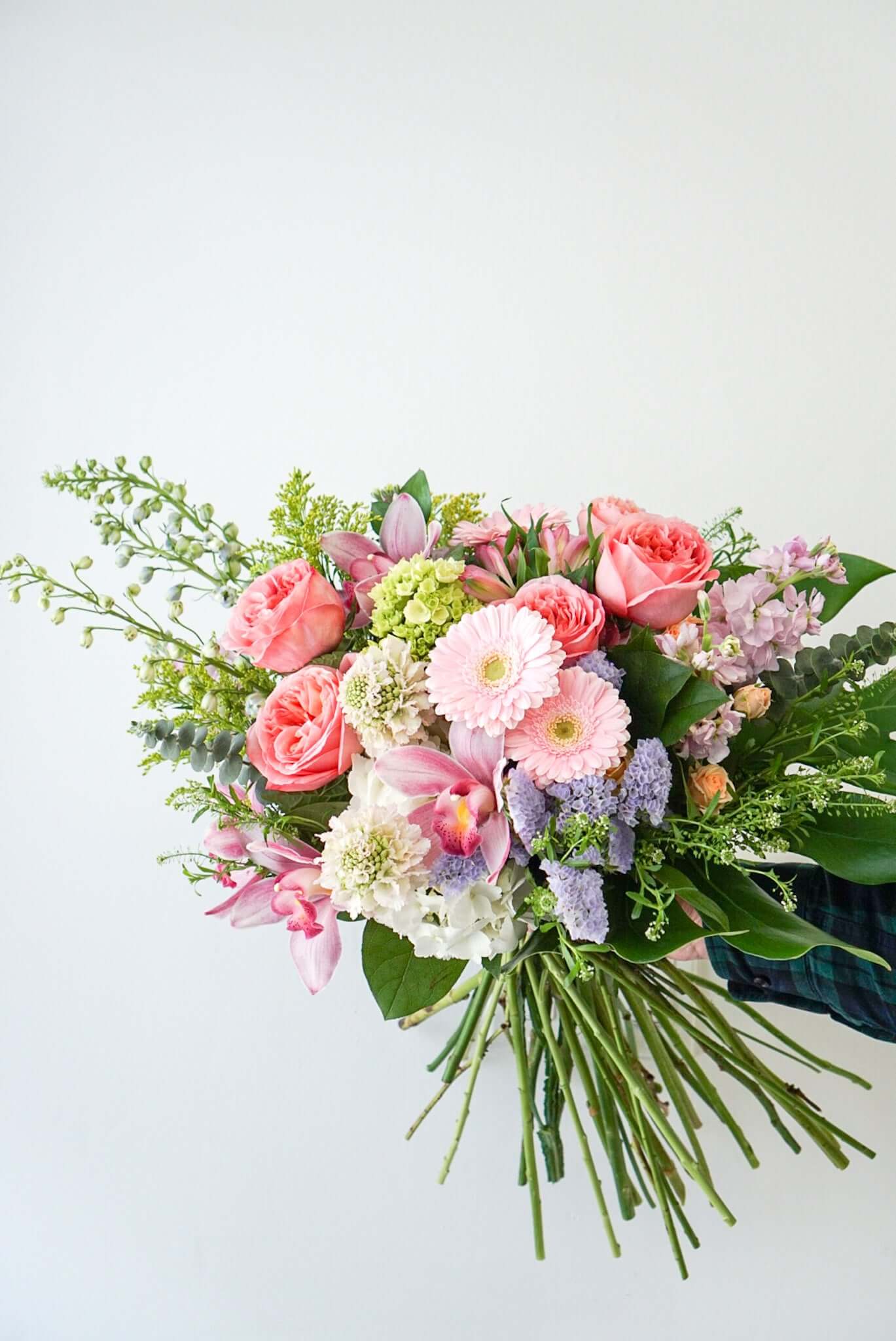 Our lush hand-tied bouquet - for when you really want to make an impression!