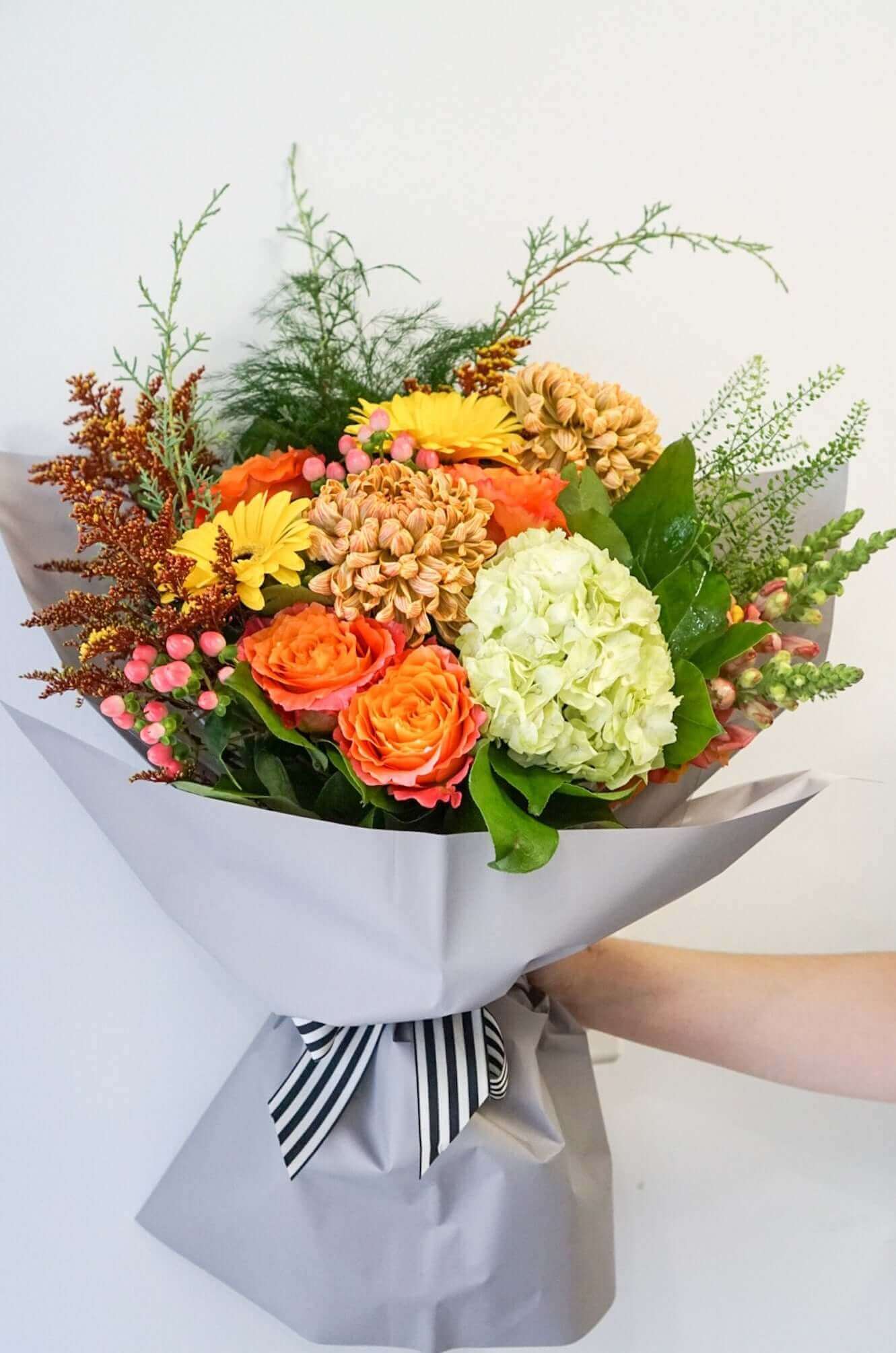 Seasonal Hand-tied bouquet