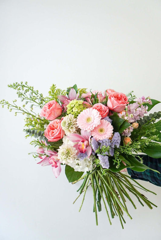 Our lush hand-tied bouquet - for when you really want to make an impression!  